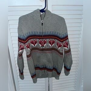 Tea Collection Fox fair Isle sweater (Toasty Traveler)